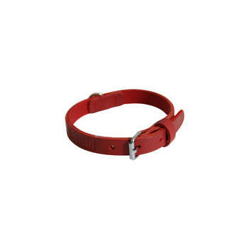 Collier pour chiens bords ronds noir : L. 20/45cm