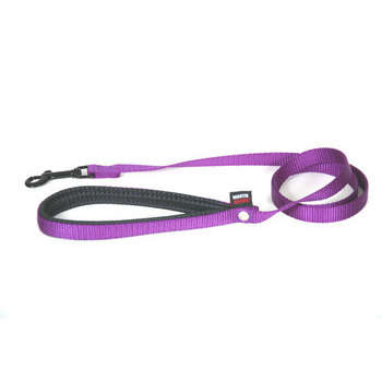 Laisse chien : nylon, mauve, 1x120cm