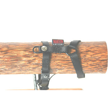 Harnais réglable pour chiens, en nylon, noir 20-50