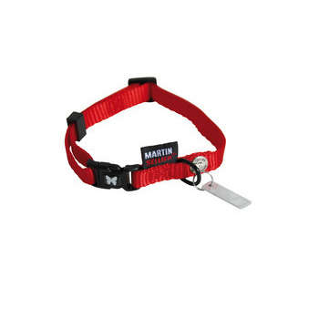 Collier réglable en nylon rouge 10/20-30