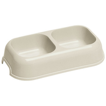 Ecuelle Party 16 pour chien : en plastique beige 0