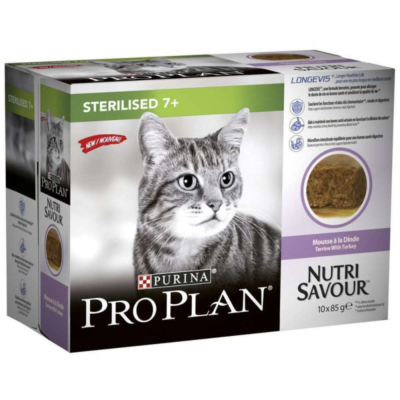 Sachets Nutrisavour pour chat sénior stérilisé à l