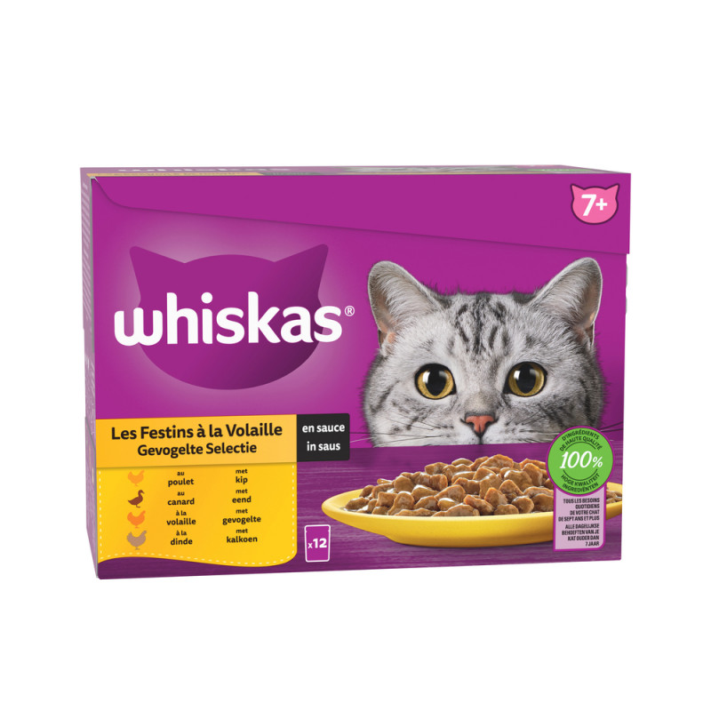 Les festins à la volaille en sauce pour chat 12x85