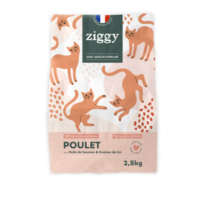 Croquettes pour chat adulte stérilisé au poulet 2,