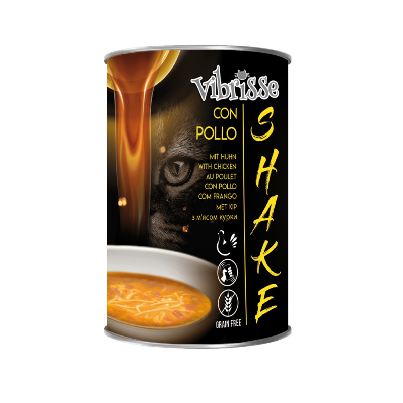 Soupe pour chat Vibrisse Shake au poulet 135g