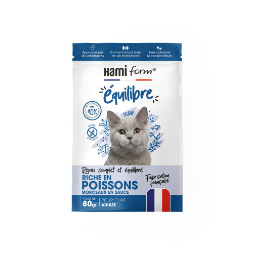 Repas complet Équilibre au poisson, pour chat adul
