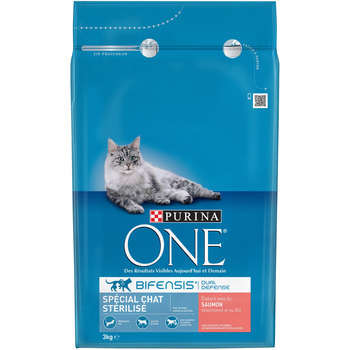 Croquettes chat adulte stérilisé au saumon et blé