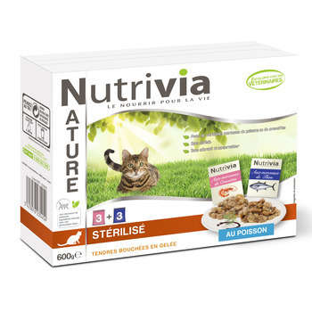 Sachet Nutrivia Nature pour chat adulte Sterilisé