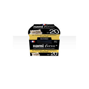 Pâtée Cuisinés pour chats n°20: poulet, au tourtea