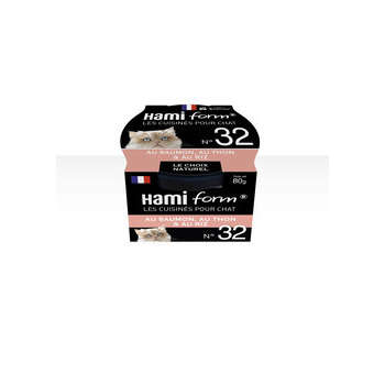 Pâtée Cuisinés pour chats n°32: saumon, au thon et