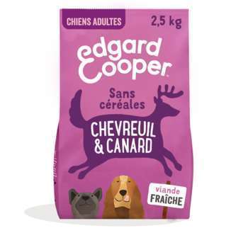 Croquettes chien adulte sans céréales au chevreuil