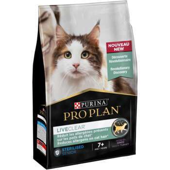 Croquettes chat stéril. Purina 7+ dinde 2,8kg