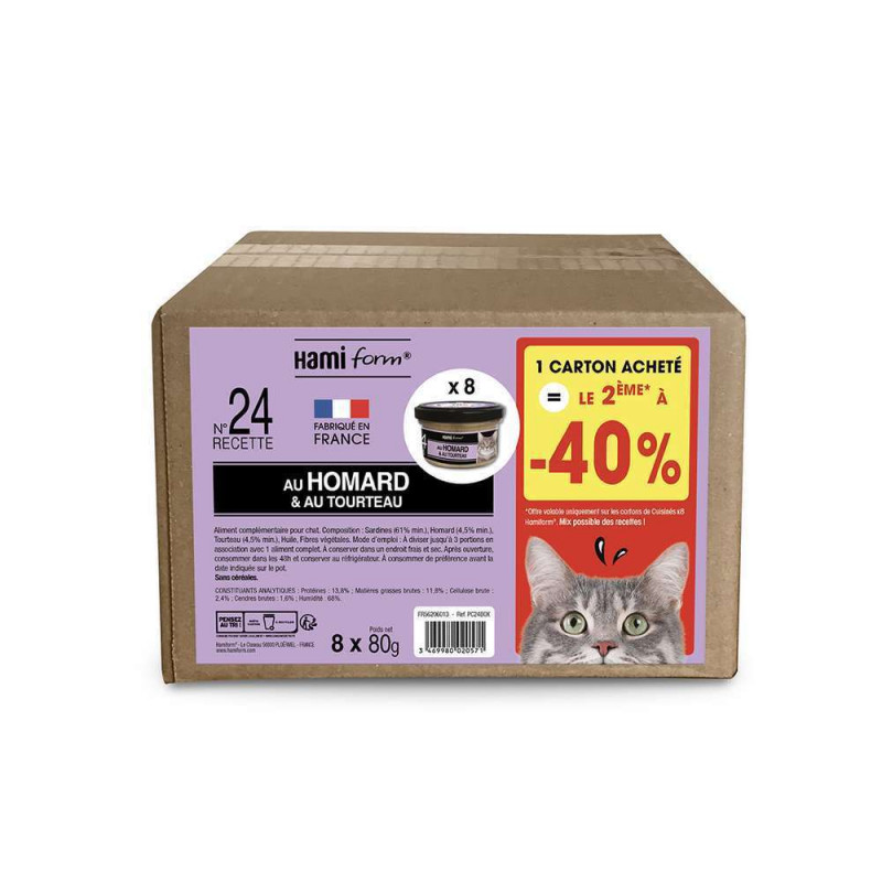Les cuisinés pour chat recette n°24 Homard/Tourtea
