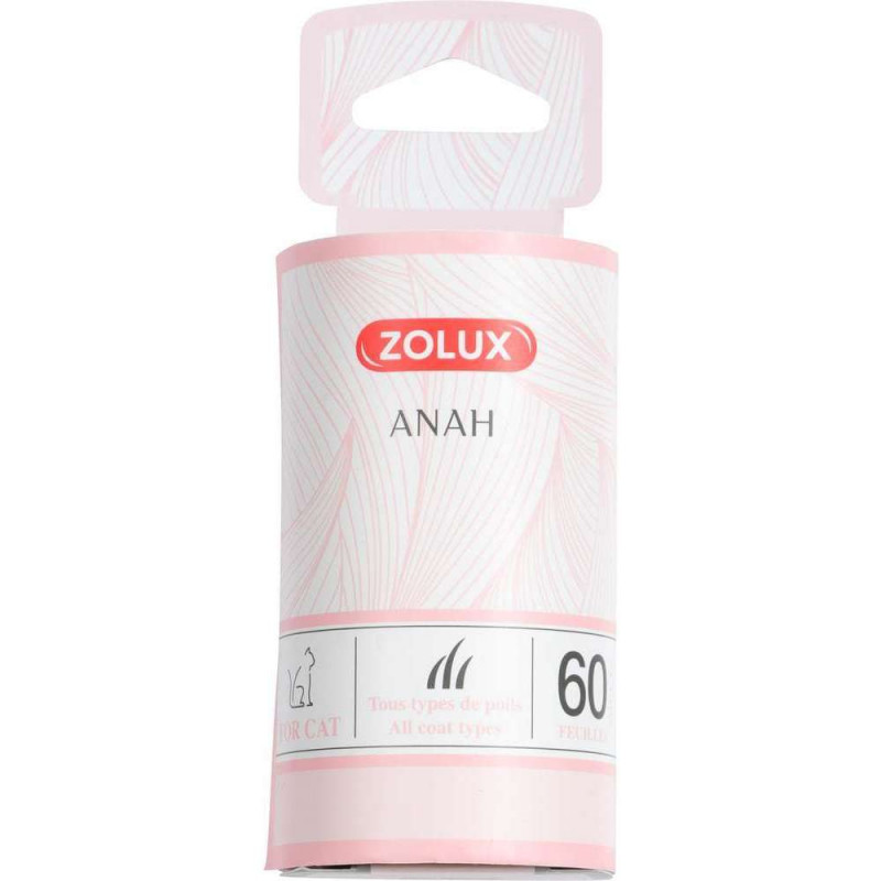 Recharge rouleau adhésif ramasse-poils Anah pour c