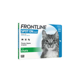 Pipette antiparasitaire chat frontline© spot on x