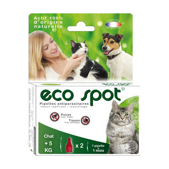 Pipette antiparasitaire grand chat Eco spot n°1,1