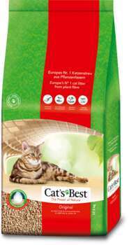Litière végétale agglomérante pour chat Cat's Best