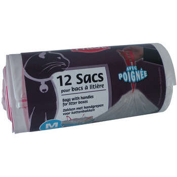 Rouleau de 12 sacs pour bac à litière de 42 cm x 3