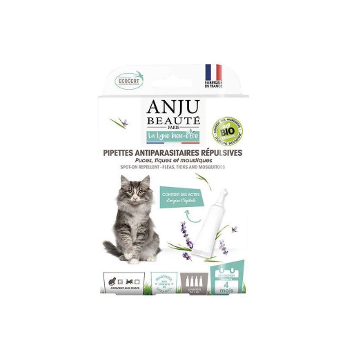 Pipettes Antiparasitaires Répulsives Bio x4 Chat