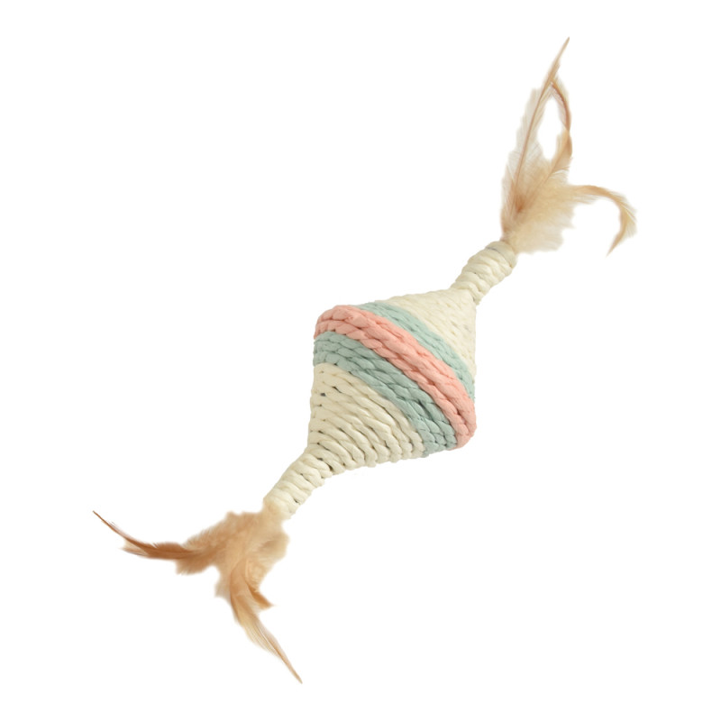 Jouet Youpi rose pour chat 13x6,5x6,5 cm