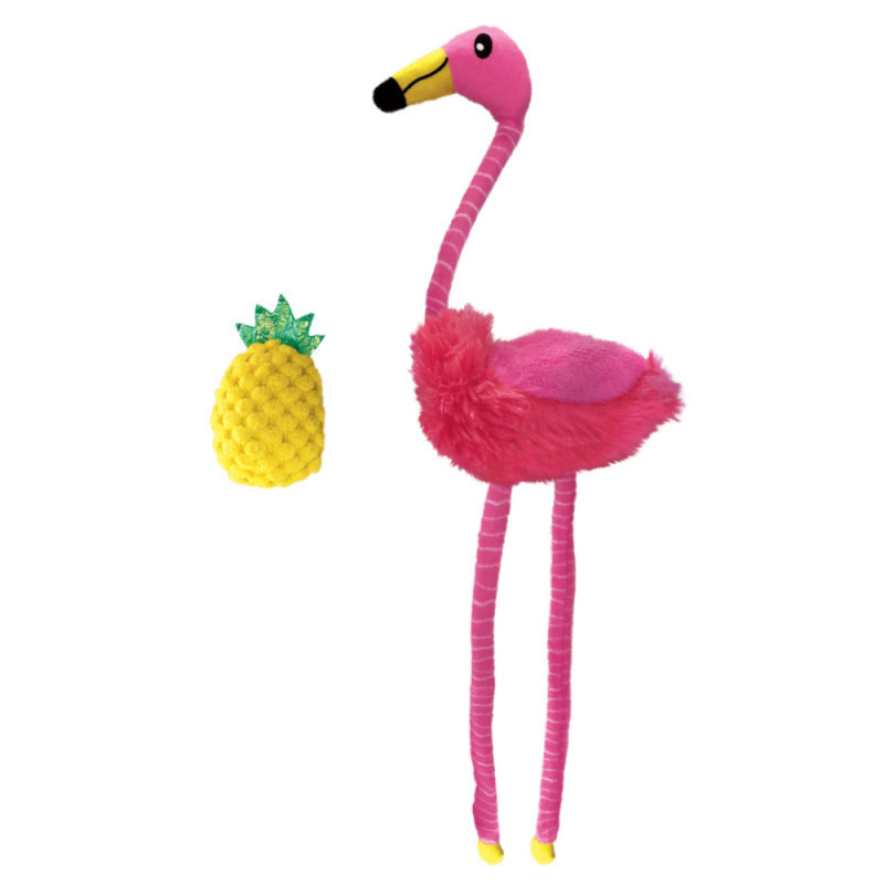 Jouet pour chat flamant rose et ananas