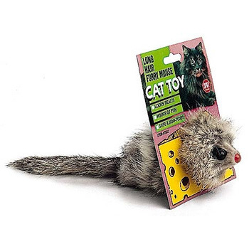 Souris géante en feutre synthétique pour chat