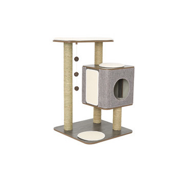 Arbre à Chat Villa OAK gris - L. 56 x l. 56 x H. 8
