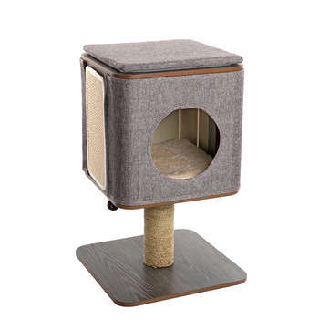 Arbre à Chat Cubox Stand gris - L. 42 x l. 42 x H.