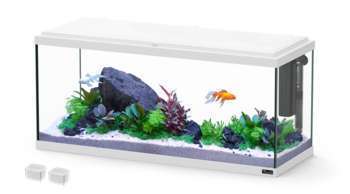 Aquarium Explorer Amsterdam 80 blanc : L. 80xP. 30