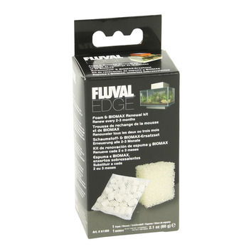 Recharge Edge mousse et biomax, pour aquarium