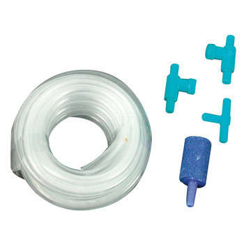 Set d'aération aquarium : tuyau, robinets, diffuse