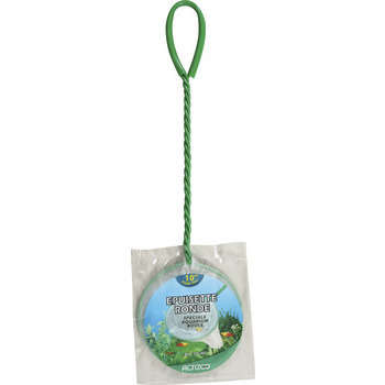 Epuisette aquarium blanche ronde : 10 cm