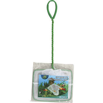 Epuisette aquarium blanche : 15 cm
