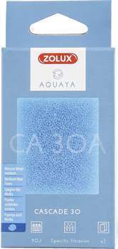 Mousse bleue medium filtre cascade AQUAYA x2