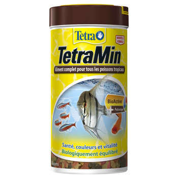 Nourriture en flocons pour poissons tropicaux Tetr