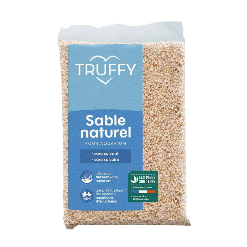 Sable naturel pour aquarium blanc 5kg