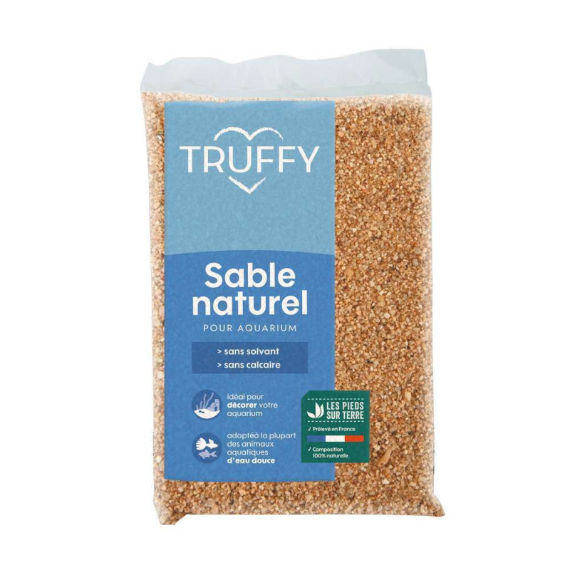 Sable naturel de rivière pour aquarium d'eau douce