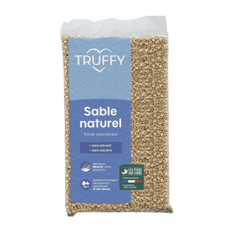 Sable naturel pour aquarium Eau Douce Truffy gros