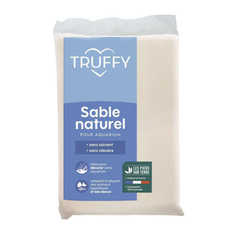 Sable naturel pour aquarium d'eau douce Truffy cri