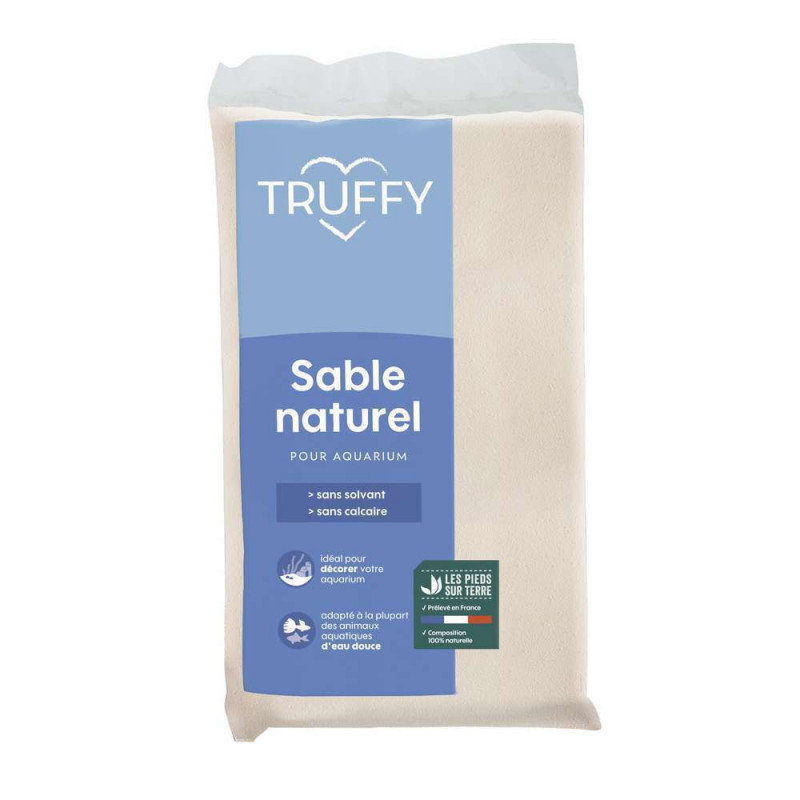 Sable naturel pour aquarium d'eau douce Truffy cri