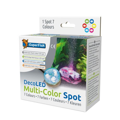 Eclairage d'aquarium, spot LED multicolore submers
