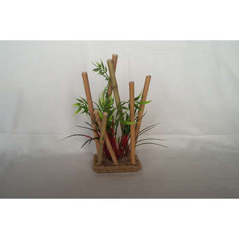 Décoration d'aquarium : Bambou large plantes