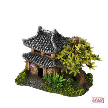 Décoration d'aquarium, Maison Asiatique : L20xl17x