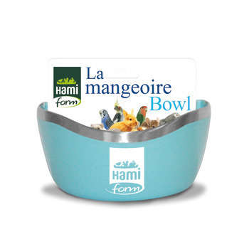 Mangeoire Bowl, pour rongeur/oiseau: bleu L. 13x10