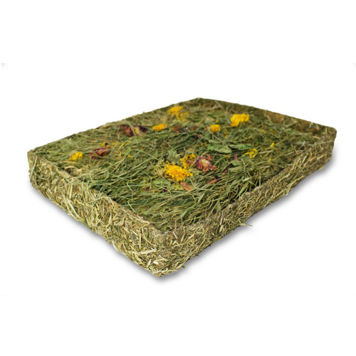 Carre nature herbe et fleurs pour rongeurs 750gr