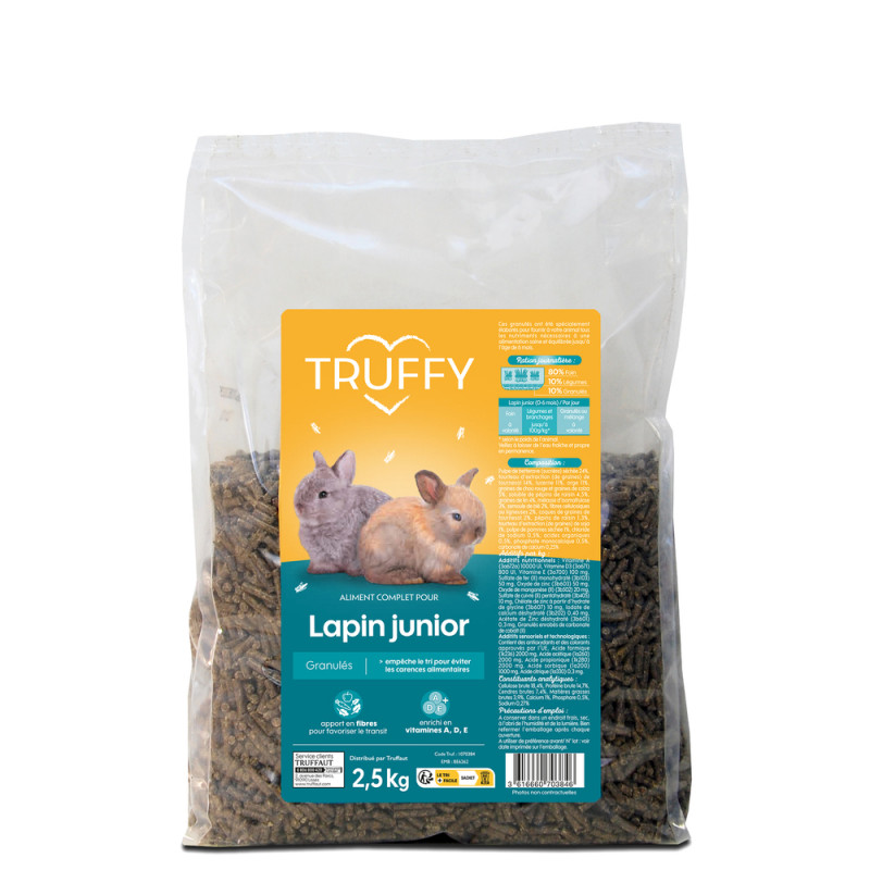 Granulés pour lapin junior 2. 5Kg