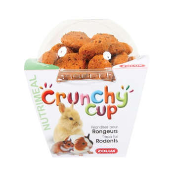 Friandises pour rongeurs: Crunchy cup, carotte lin