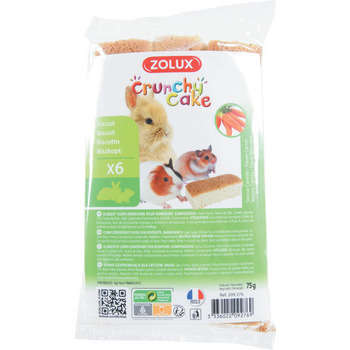 Friandises pour rongeur : Crunchy Cake carotte x6