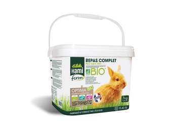 Repas complet BIO lapin nain 7kg en seau