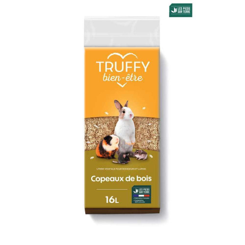 Litière en copeaux de bois pour rongeur Truffy bie